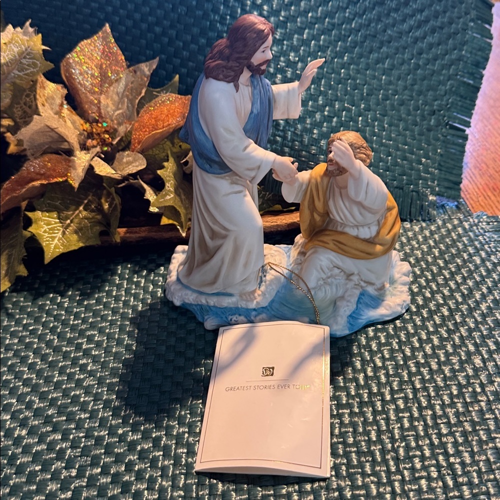 Home Interiors “Lord Save Me” Figurine - Greatest Stories Ever Told Collection